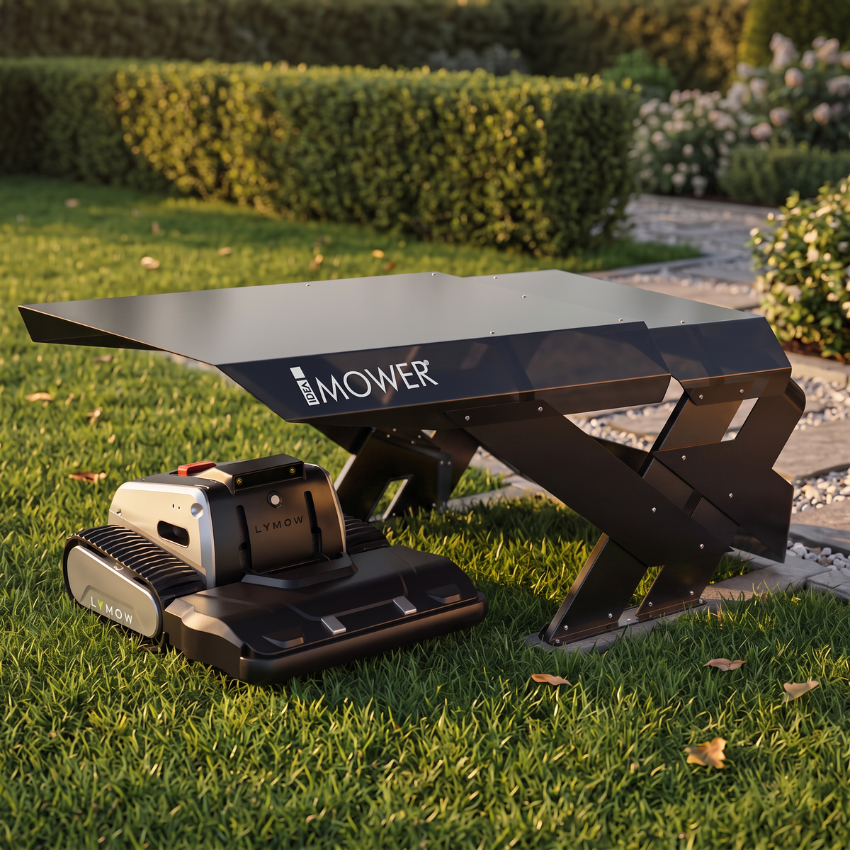 Vista del garage Möbius compatibile con Lymow One Plus