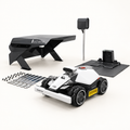 Mammotion LUBA mini 2 AWD 1000 + Garage, Power Box e Piattaforma – Bundle Completo — componenti del bundle su fondo chiaro